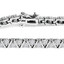 3 2/5 CTW Round Lab Created Diamond Tennis Bracelet in 14K White Gold (MD240281)