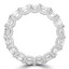6 3/5 CTW Asscher Lab Created Diamond Full Eternity Anniversary Wedding Band Ring in 14K White Gold *Size 7 Only* (MD240320)
