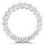Lab Grown 5 4/5 to 7 1/3 CTW Full Eternity Radiant Diamond Anniversary Wedding Band Ring in White Gold (MVSAR0014-W)