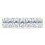 Lab Grown 3 1/3 to 4 1/4 CTW Full Eternity Oval Diamond Anniversary Wedding Band Ring in White Gold (MVSAR0016-W)