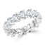 Lab Grown 4 1/10 to 5 1/3 CTW Full Eternity Heart Diamond Anniversary Wedding Band Ring in White Gold (MVSAR0019-W)