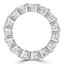 Lab Grown 4 1/10 to 5 1/3 CTW Full Eternity Heart Diamond Anniversary Wedding Band Ring in White Gold (MVSAR0019-W)