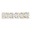 Lab Grown 4 1/10 to 5 1/3 CTW Full Eternity Heart Diamond Anniversary Wedding Band Ring in Yellow Gold (MVSAR0019-Y)