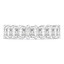 Lab Grown 3 7/8 to 5 CTW Full Eternity Radiant Diamond Anniversary Wedding Band Ring in White Gold (MVSAR0020-W)
