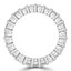 Lab Grown 4 2/5 to 5 2/5CTW Full Eternity Emerald Diamond Anniversary Wedding Band Ring in White Gold (MVSAR0021-W)