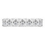 6 3/5 CTW Asscher Lab Created Diamond  Full Eternity Anniversary Wedding Band Ring in 14K White Gold *Size 7 Only* (MD240320)