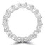 6 3/5 CTW Asscher Lab Created Diamond  Full Eternity Anniversary Wedding Band Ring in 14K White Gold *Size 7 Only* (MD240320)