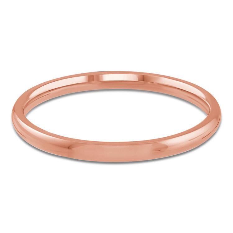 2 MM Comfort Fit Classic Womens Wedding Band in Rose Gold (MDVBC0001-2MM-R)