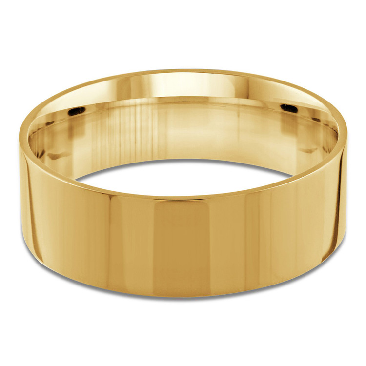 8 MM Classic Womens Wedding Band in Yellow Gold (MDVBC0003-8MM-Y)