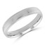4 MM Milgrained Comfort Fit Classic Womens Wedding Band in White Gold (MDVBC0005-4MM-W)