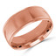 9 MM Milgrained Comfort Fit Classic Mens Wedding Band in Rose Gold (MDVBC0006-9MM-R)