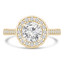 Round Diamond Round Halo Engagement Ring in Yellow Gold (MVS0097-Y)