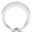 1 1/4 CTW Princess Diamond Semi-Eternity Wedding Band Ring in 14K White Gold (MDR150005)