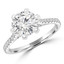 Round Diamond 6-Prong Solitaire with Accents Engagement Ring in White Gold (MVS0288-W)