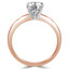 Round Diamond Solitaire Engagement Ring in Rose Gold (MVSS0014-R)