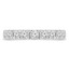 Round Diamond Semi-Eternity Wedding Band Ring in White Gold (MVSXB0051-W)