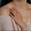 Round Diamond Semi-Eternity Wedding Band Ring in White Gold (MVSXB0051-W)