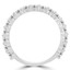 Round Diamond Semi-Eternity Wedding Band Ring in White Gold (MVSXB0058-W)