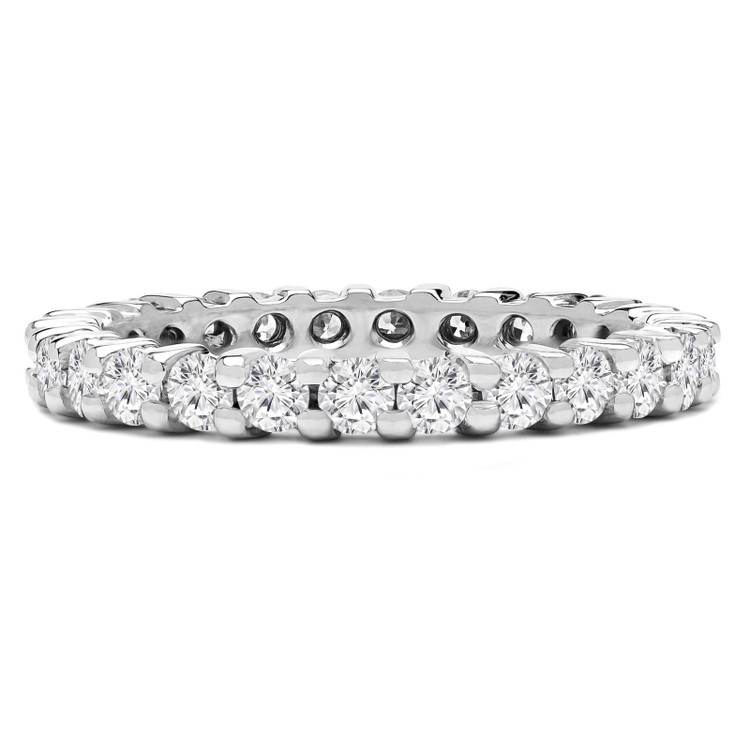 1 - 1 1/6 CTW Full Eternity Round Diamond Anniversary Wedding Band Ring in White Gold (MVSAR0011-W)