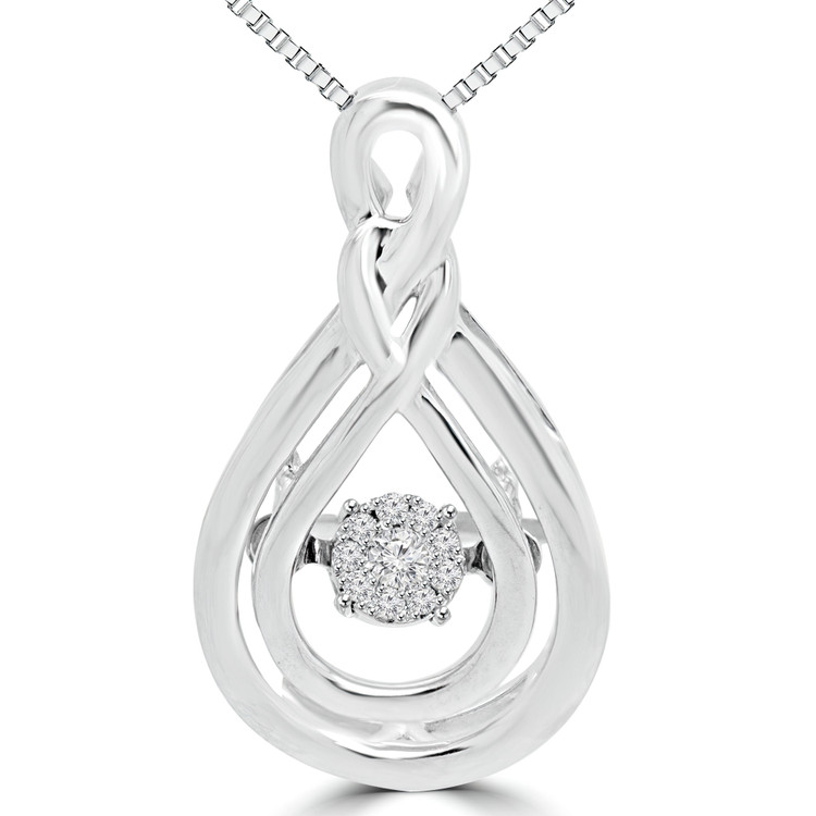 Dancing Diamond Pendant Necklace | Majesty Diamonds
