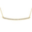 1/7 CTW Round Diamond Bar Pendant Necklace in 14k Yellow Gold With Chain (MV3434)