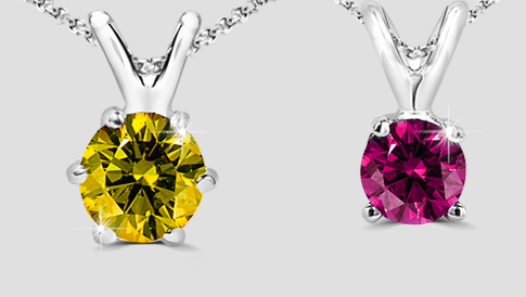 colored diamond pendants 2017