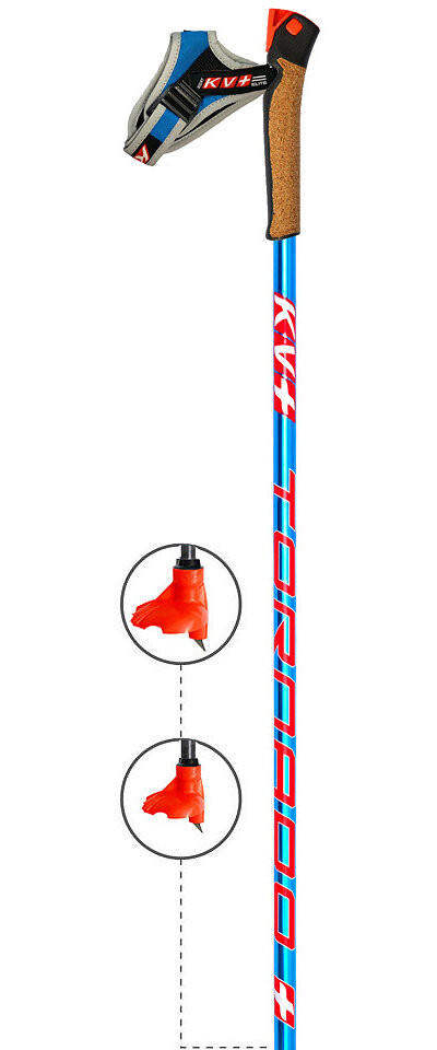 ＫＶ＋　TORNADO BLUE CARBON-S 143cm KV+ Tornado Blue Poles - Sport Ski Willy