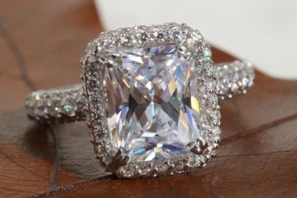 simulated synthetic diamond