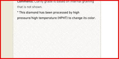 clarity enhancement diamond GIA report
