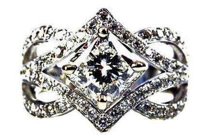 Kite Style Engagement Rings