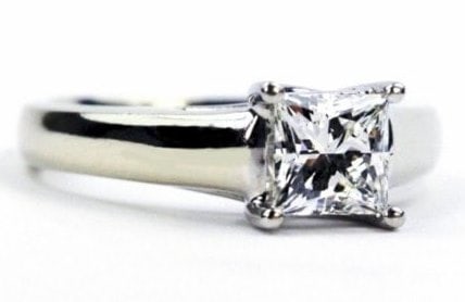 Plain Princess Cut Setting
