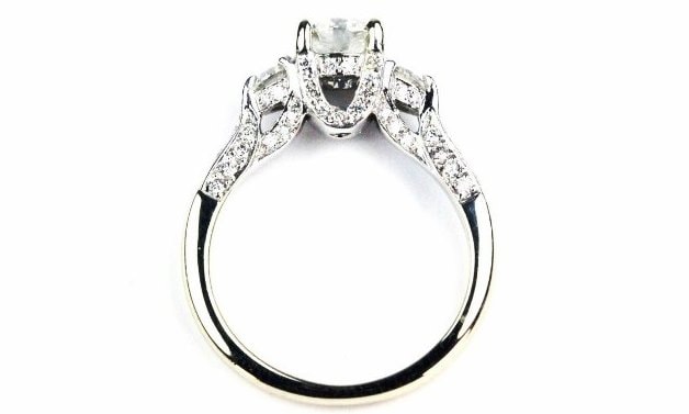 Cathedral style engagement rings