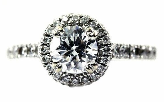 Round Halo Engagement Ring
