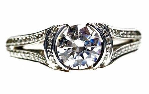Bezel Set Engagement Rings