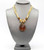 Teardrop Pendant Cord Necklace 

Color: Brown

Length: 17 inches long + 3