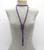 Long Marbleized Beaded Necklace

Color: Purple

Size: 60 inches long