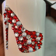 Bling Mug - Red Heel (Contact me directly to order)