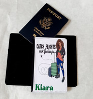 Custom Passport Covers - personalized name can be added. (Official USA passport not included)