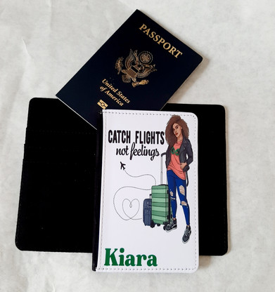 Custom Passport Covers - personalized name can be added. (Official USA passport not included)