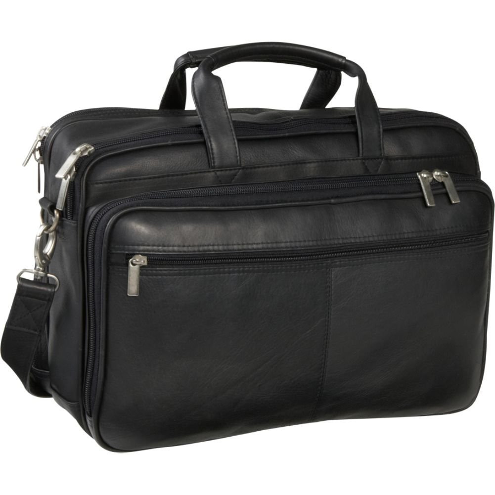 Dual Compartment Laptop Briefcase - LeDonne Leather Co.