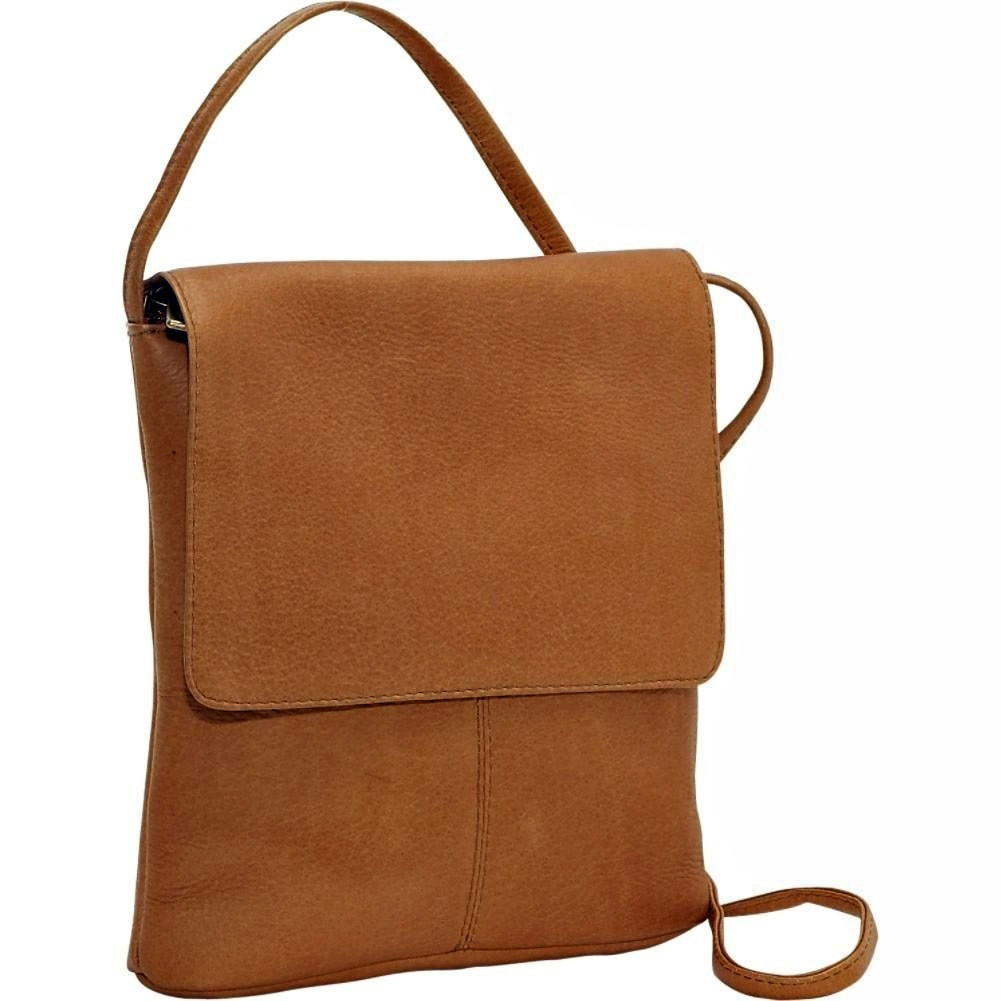 Small Flap Over Shoulder Bag - LeDonne Leather Co.