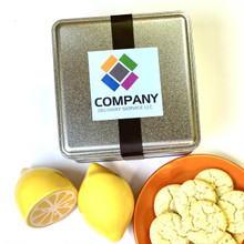 Custom Square Platinum Tin
