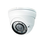 4-in-1 Analog/TVI/CVI/AHD 2 MegaPixel Outdoor White Zoom Dome Security Camera