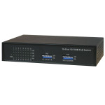 16 Port Power over Ethernet Switch for IP Security Cameras