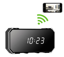 Digital Clock Hidden Camera WiFi DVR with Wide Angle Lens and Night Vision 1280x720