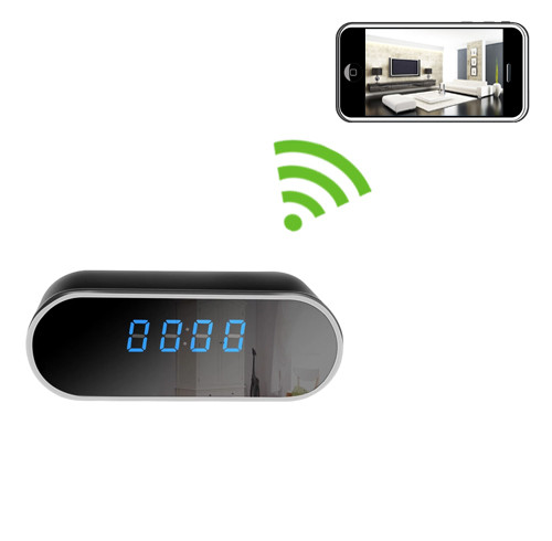 Alarm Clock Hidden Spy Camera with Night Vision and DVR 1920x1080