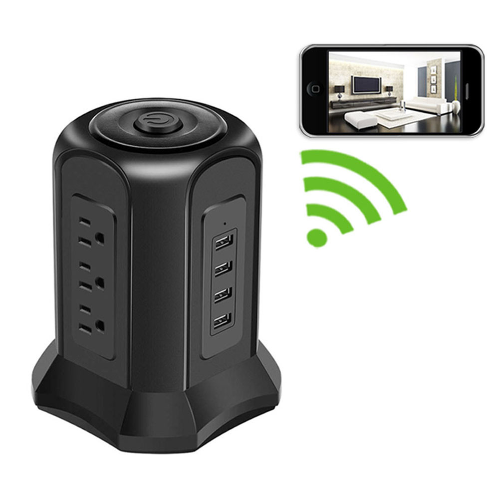 Functional Wireless Router Hidden Camera w/ DVR & WiFi Remote View 