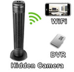 Tower Fan Nanny Cam With Built-in DVR And WiFi Live Viewing from iPhone and Android