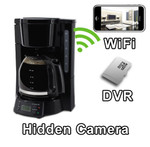 Full Pot Coffee Maker Nanny Cam with WiFi DVR IP Live