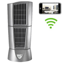 Desk Fan Nanny Cam With Built-in DVR And WiFi Live Viewing from iPhone and Android